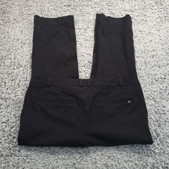 Banana Republic Pants - Banana Republic Pants Women 12 Black Cropped Stretch Preppy Normcore Flat Front